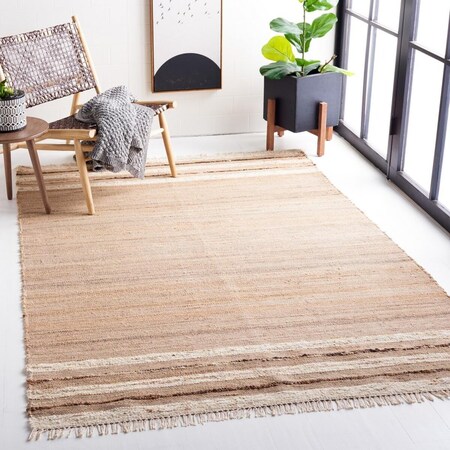 Safavieh 6 x 6 ft. Natural Hand Woven Square Area Rug Natural & Brown NAT873T-6SQ